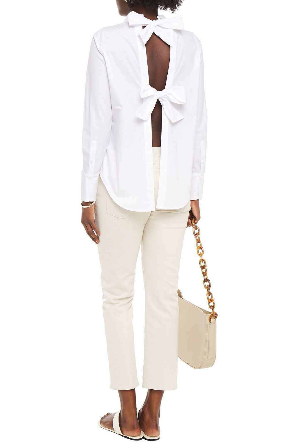 EQUIPMENT Charlize open-back cotton-poplin shirt
