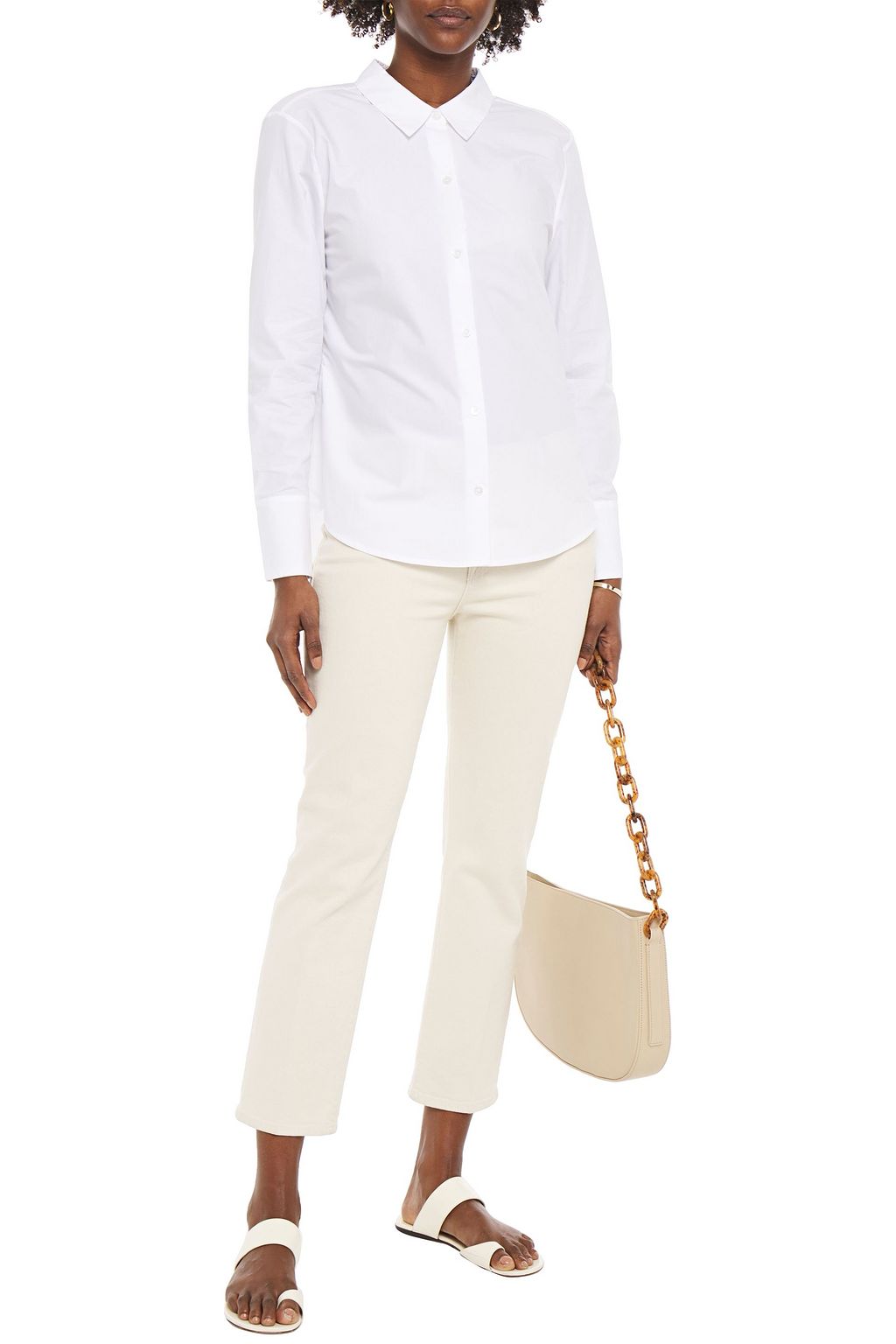 EQUIPMENT Charlize open-back cotton-poplin shirt