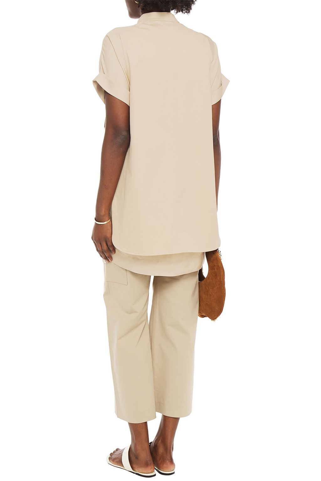 EQUIPMENT Acaena layered twill tunic