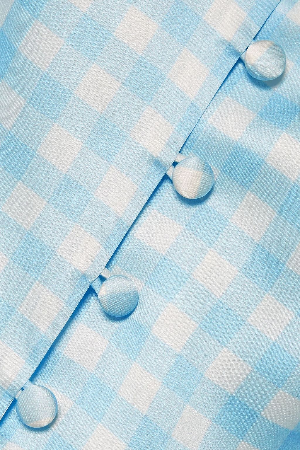 BERNADETTE Florence gingham silk-satin camisole