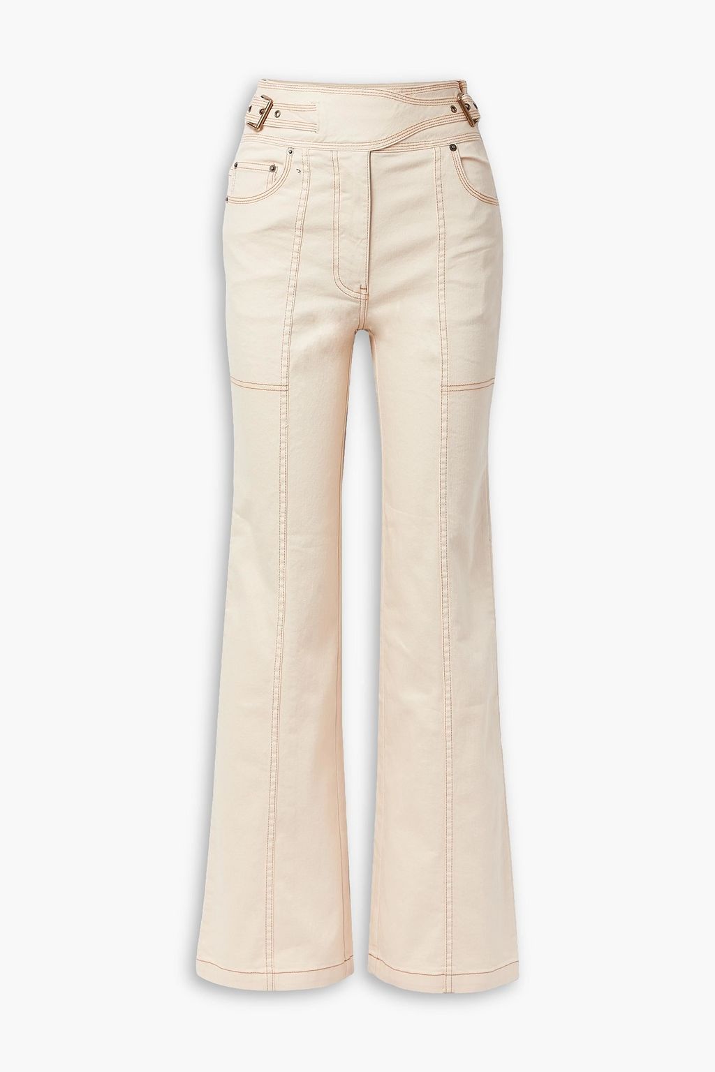 ULLA JOHNSON Albie belted high-rise wide-leg jeans | THE OUTNET