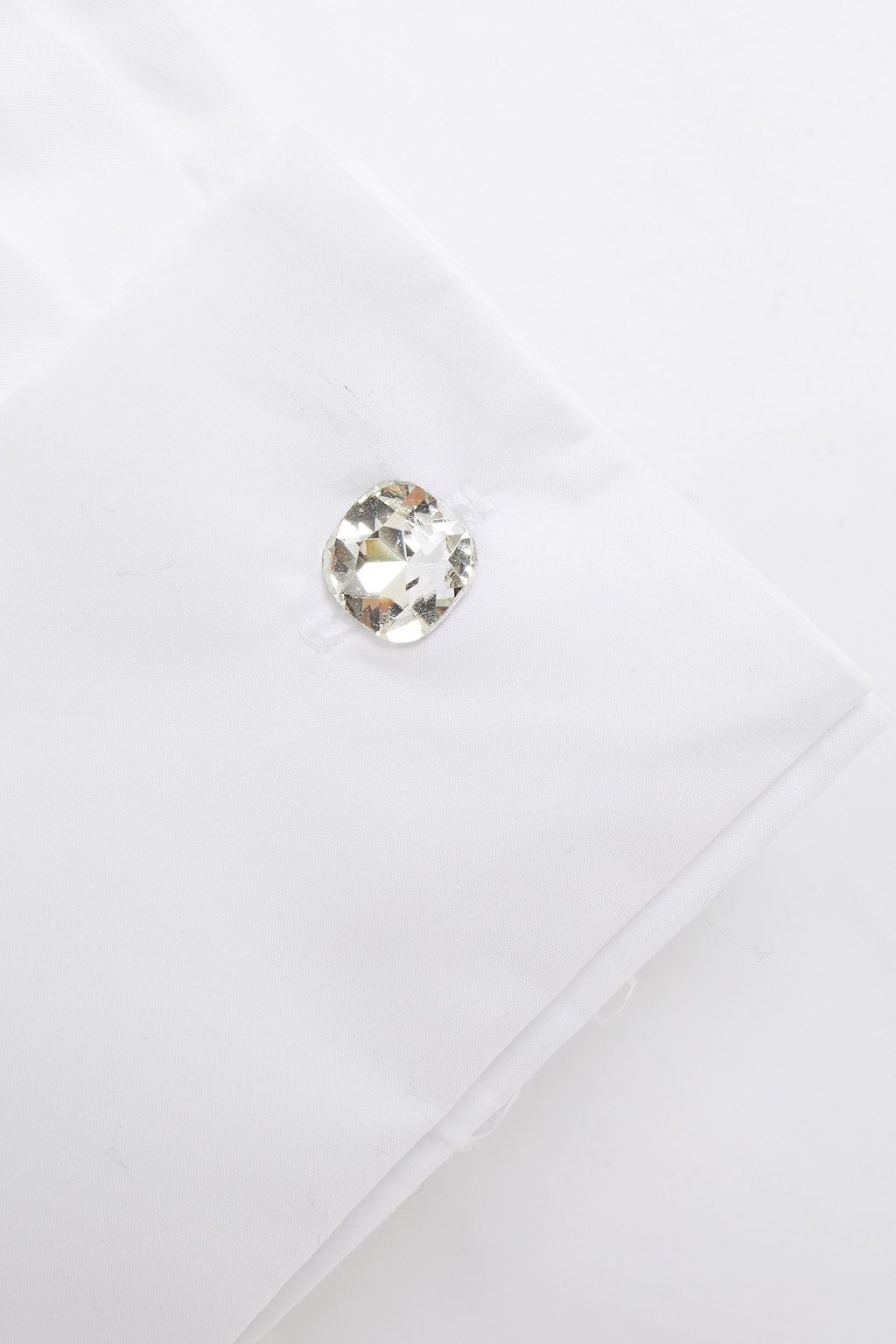 ALEXANDRE VAUTHIER Crystal-embellished cotton-poplin shirt