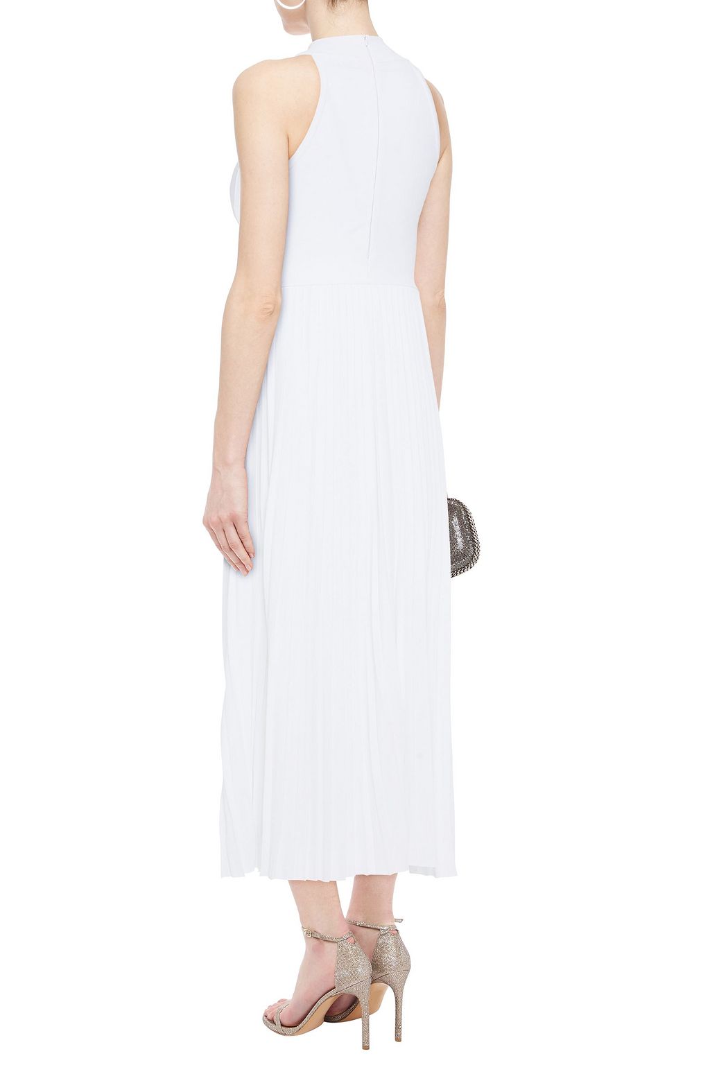 ALEXANDRE VAUTHIER Pleated stretch-knit maxi dress