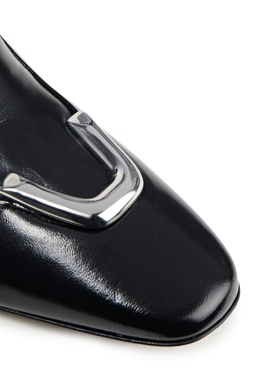 MCQ ALEXANDER MCQUEEN Integrity embellished glossed-leather ankle boots