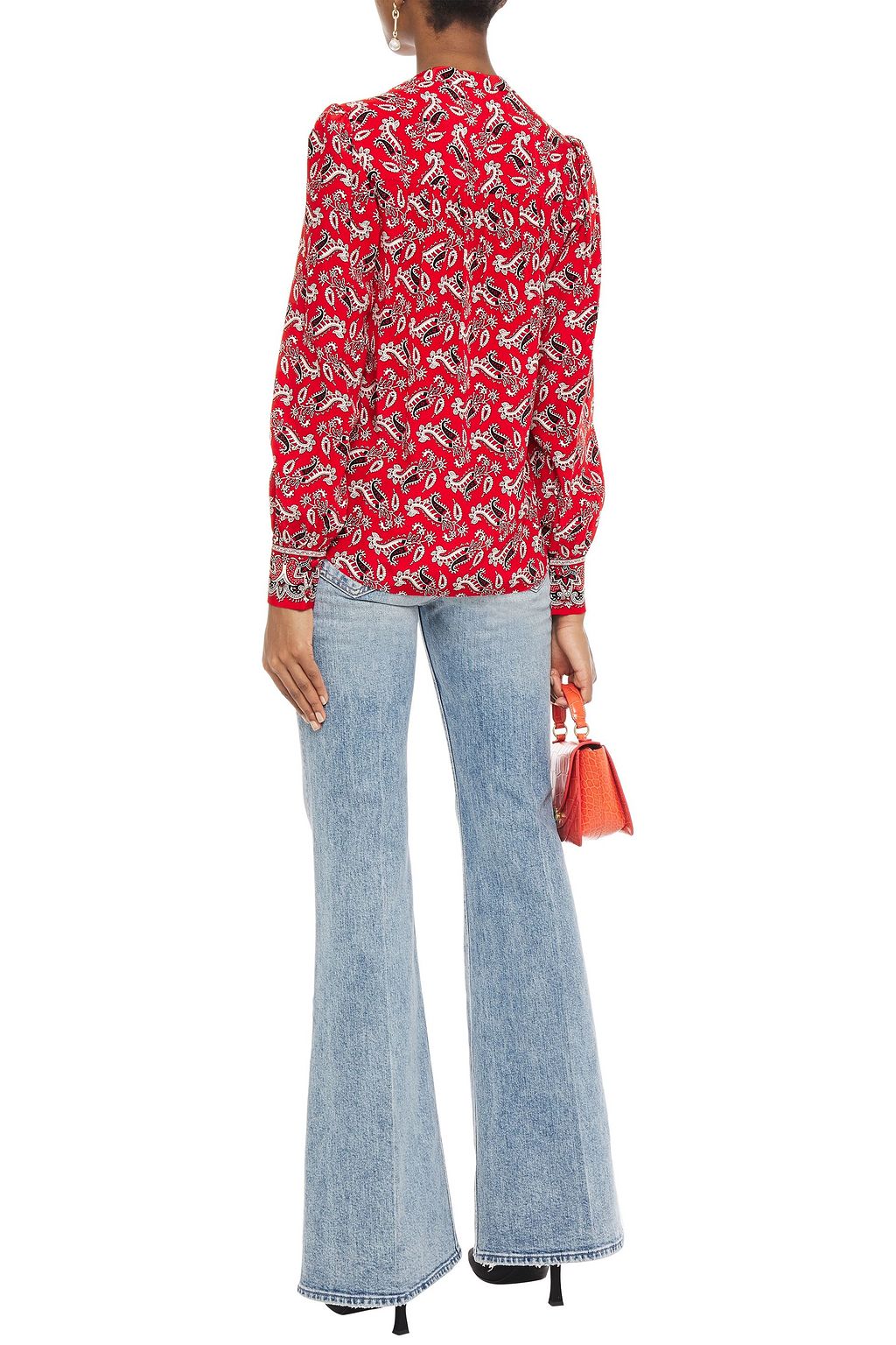 VERONICA BEARD Abbie paisley-print silk-crepe blouse