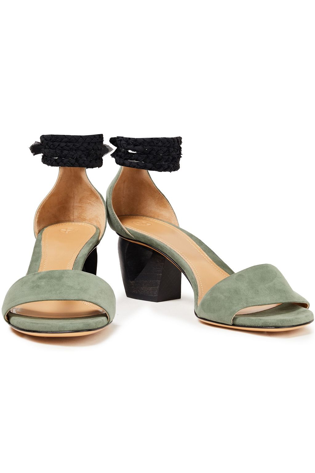 THE ROW Two-tone suede sandals