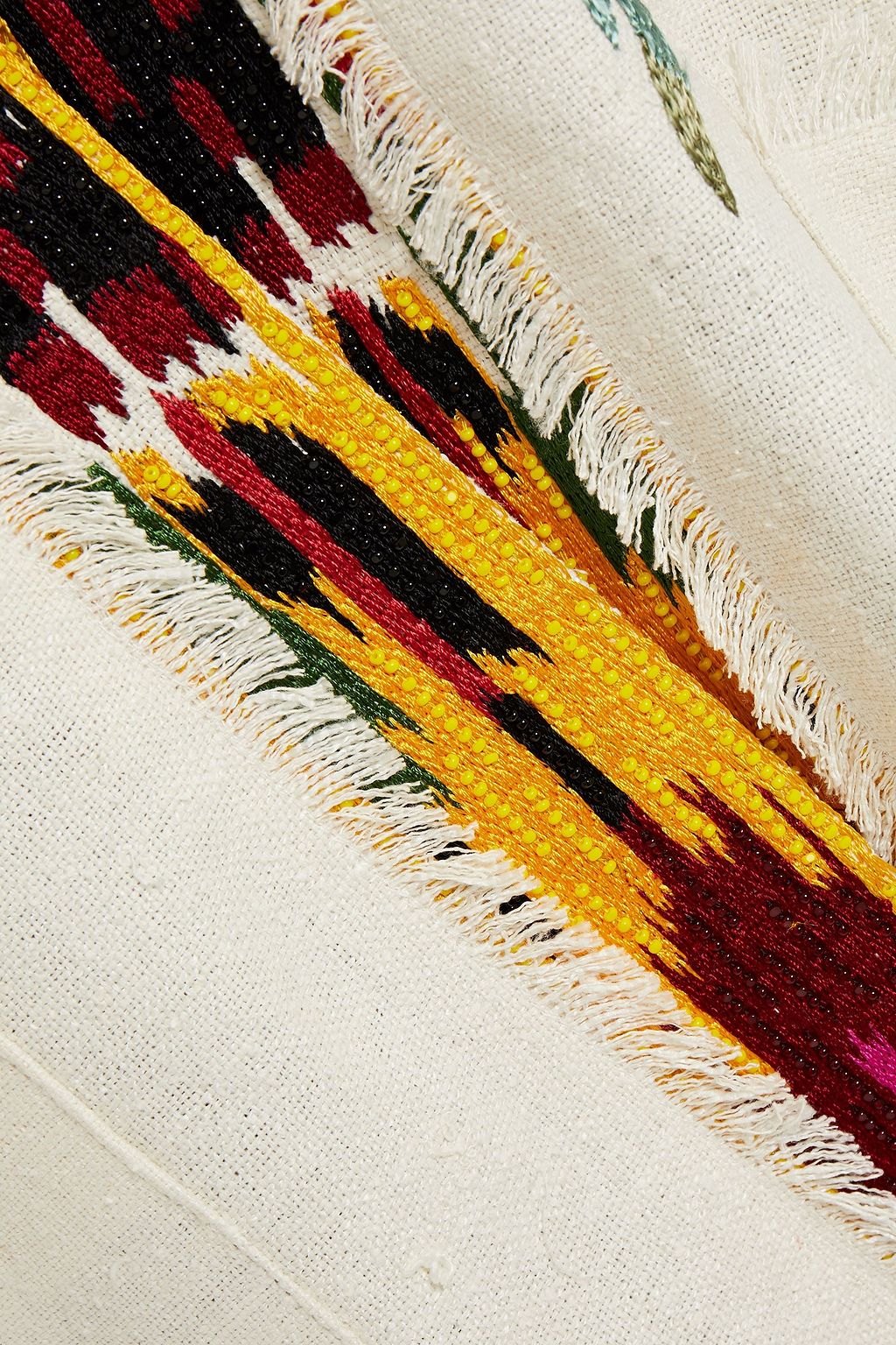 ETRO Frayed embellished silk vest