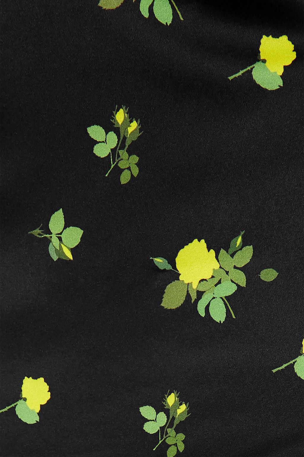 BERNADETTE Norma floral-print satin maxi skirt