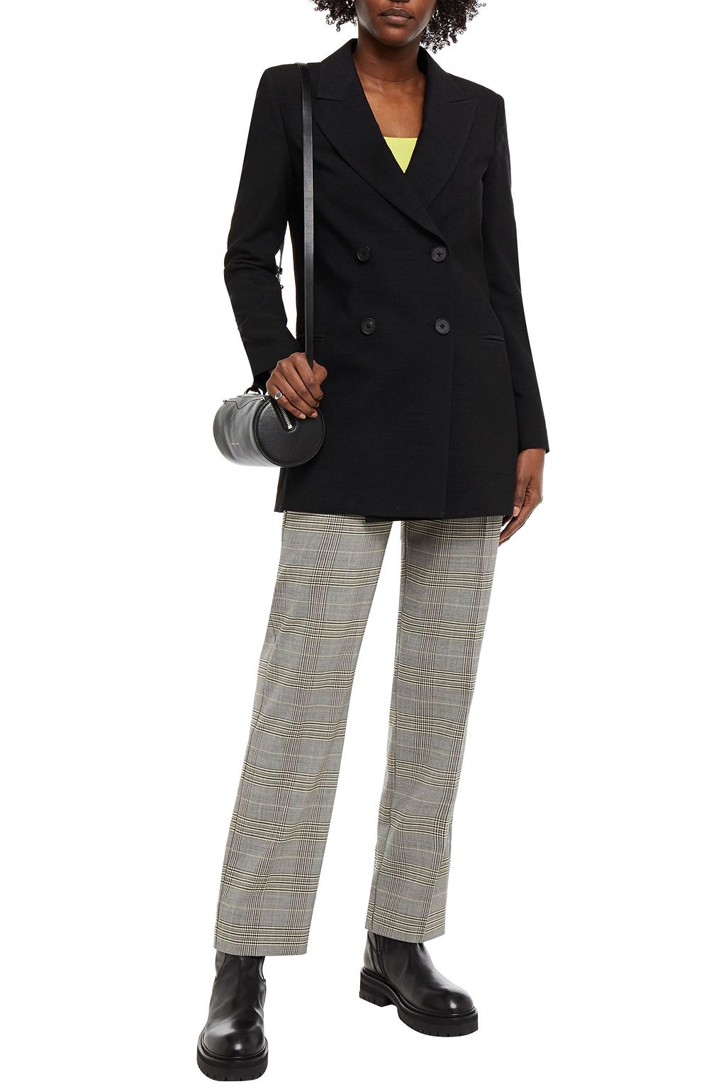 MCQ ALEXANDER MCQUEEN Double-breasted shantung blazer