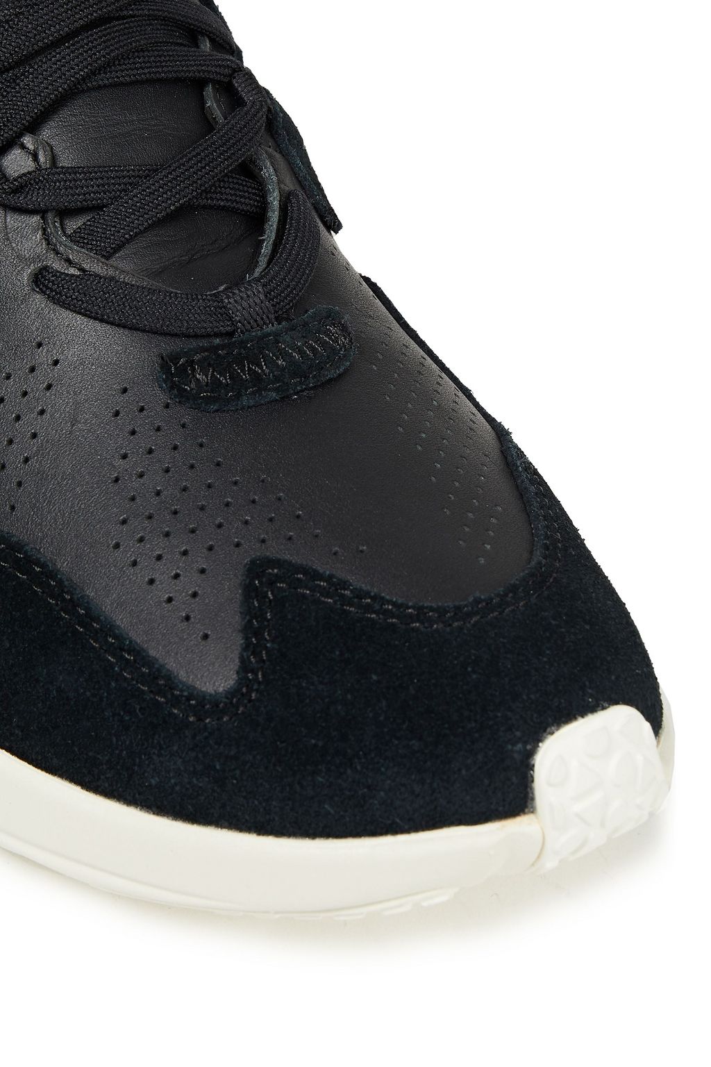 MCQ ALEXANDER MCQUEEN Gishiki 3.0 suede-trimmed perforated leather sneakers