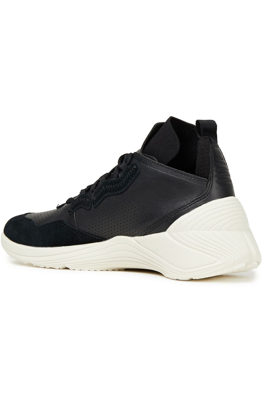 MCQ ALEXANDER MCQUEEN Gishiki 3.0 suede-trimmed perforated leather sneakers