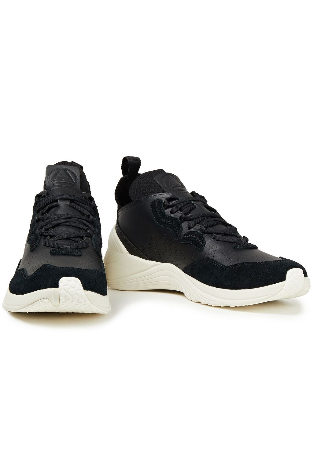 MCQ ALEXANDER MCQUEEN Gishiki 3.0 suede-trimmed perforated leather sneakers