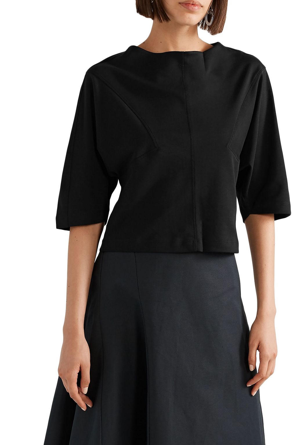 BITE STUDIOS Cocoon paneled organic cotton-jersey T-shirt