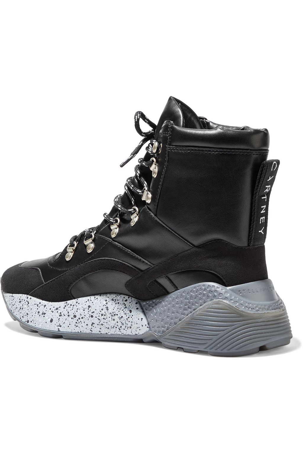 STELLA MCCARTNEY Eclypse faux leather and suede ankle boots