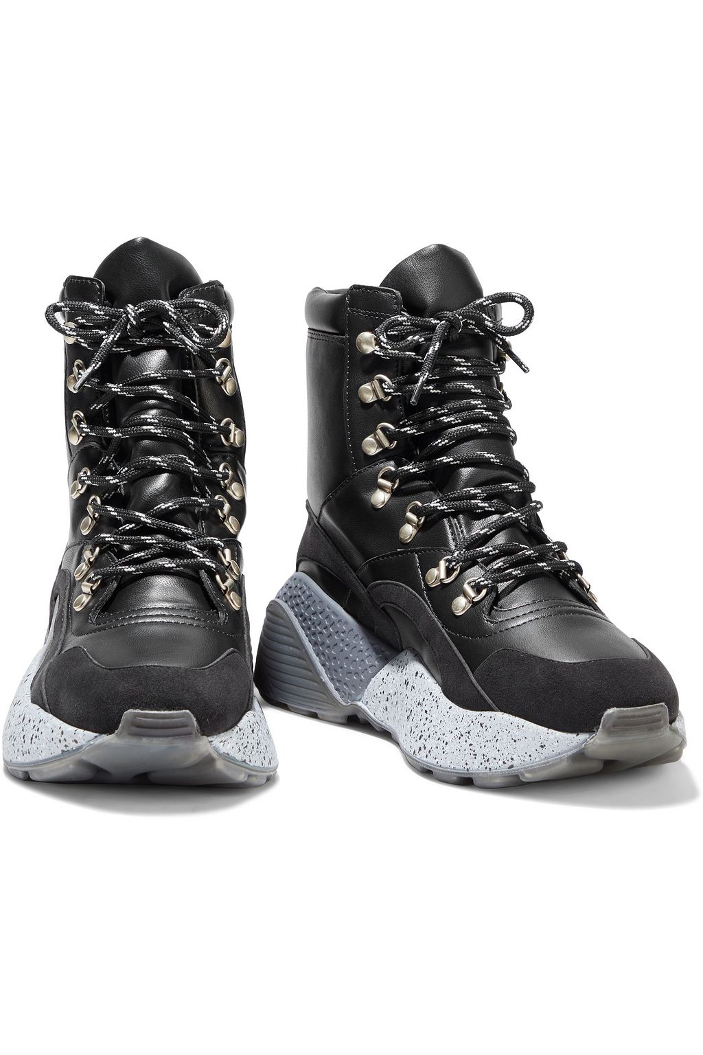 STELLA MCCARTNEY Eclypse faux leather and suede ankle boots