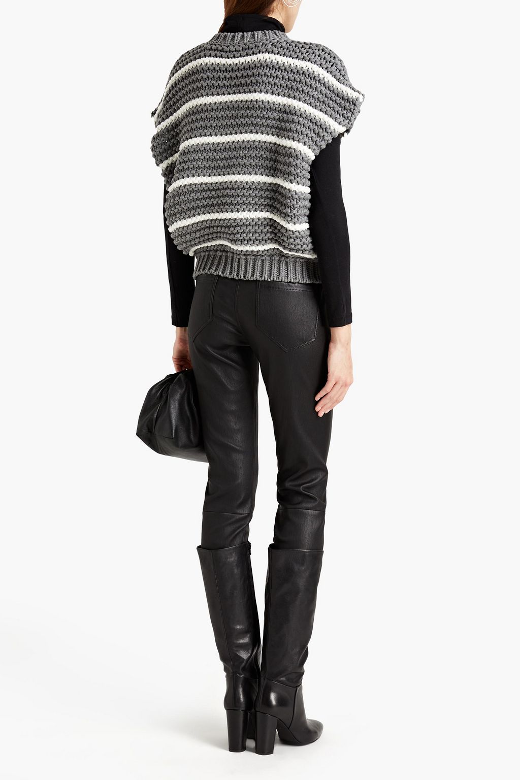 BRUNELLO CUCINELLI Striped cotton-blend sweater
