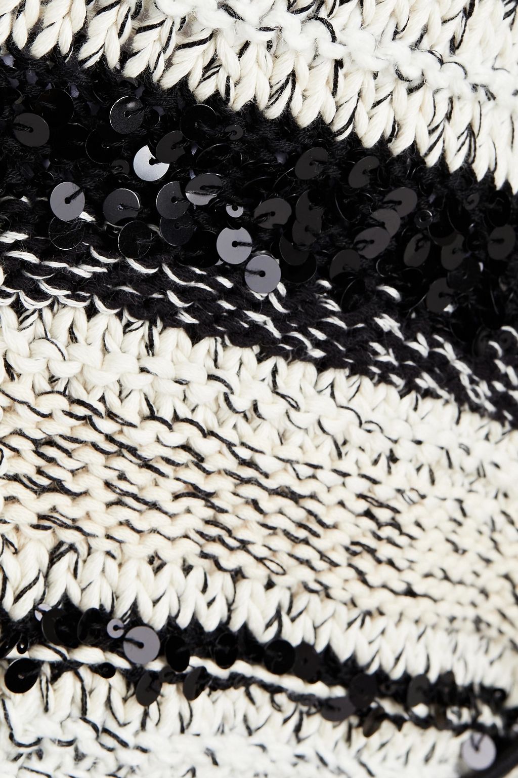 BRUNELLO CUCINELLI Gestreifter Cardigan aus Baumwolle mit Pailletten
