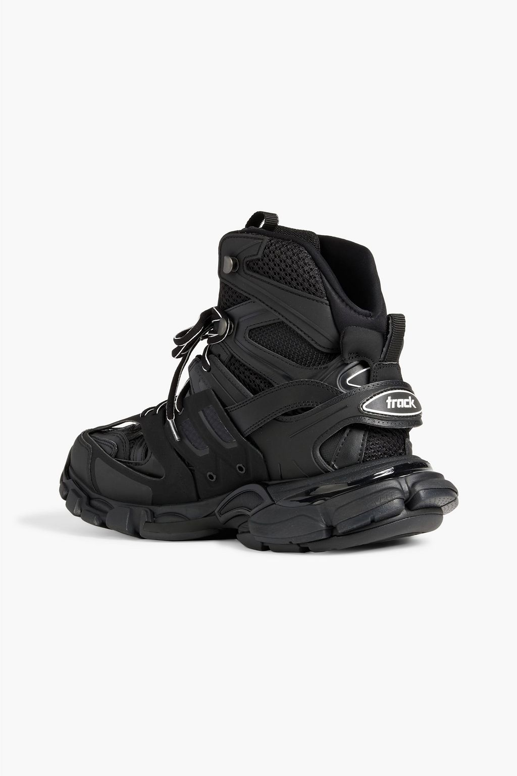 BALENCIAGA Track Hike mesh and rubber high-top sneakers