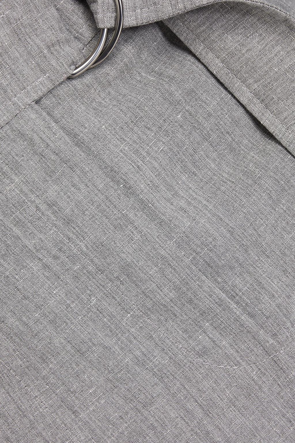 BRUNELLO CUCINELLI Melierte Cargohose aus einer Woll-Leinenmischung