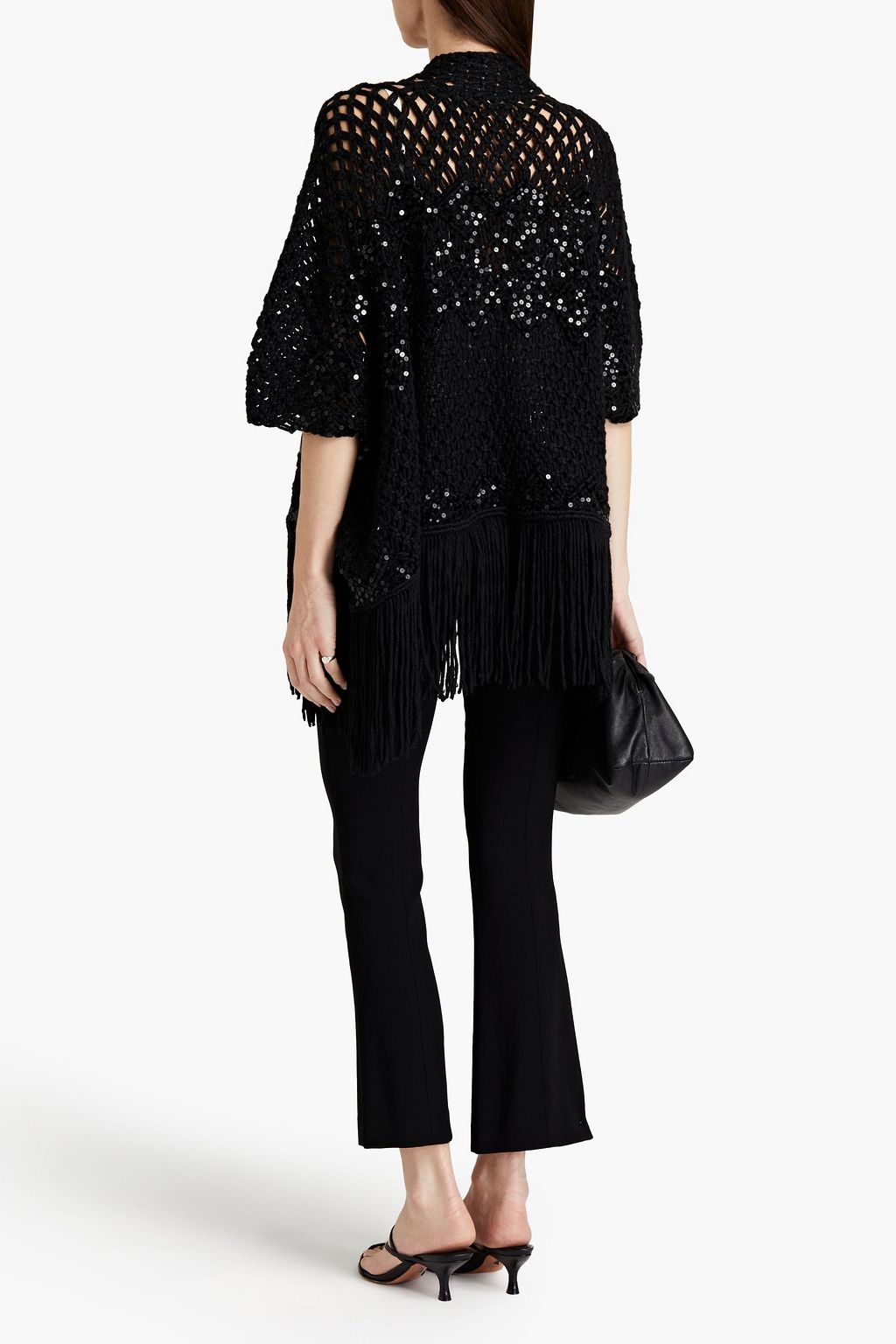 BRUNELLO CUCINELLI Fringed embellished linen and silk-blend cardigan