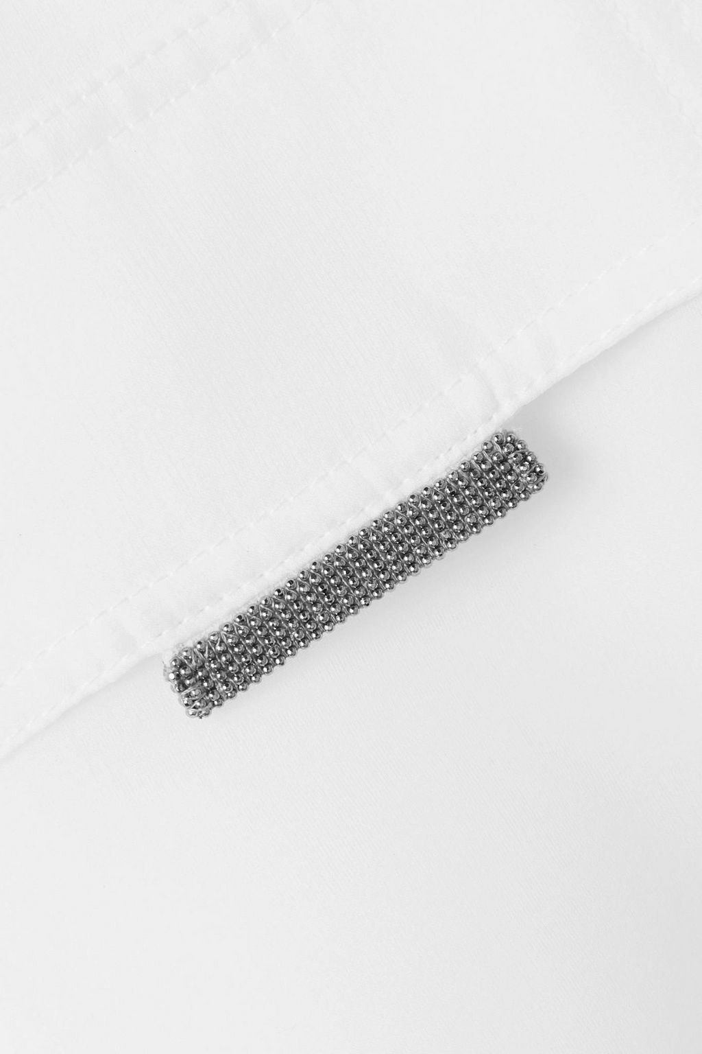 BRUNELLO CUCINELLI Bead-embellished silk and linen jacket