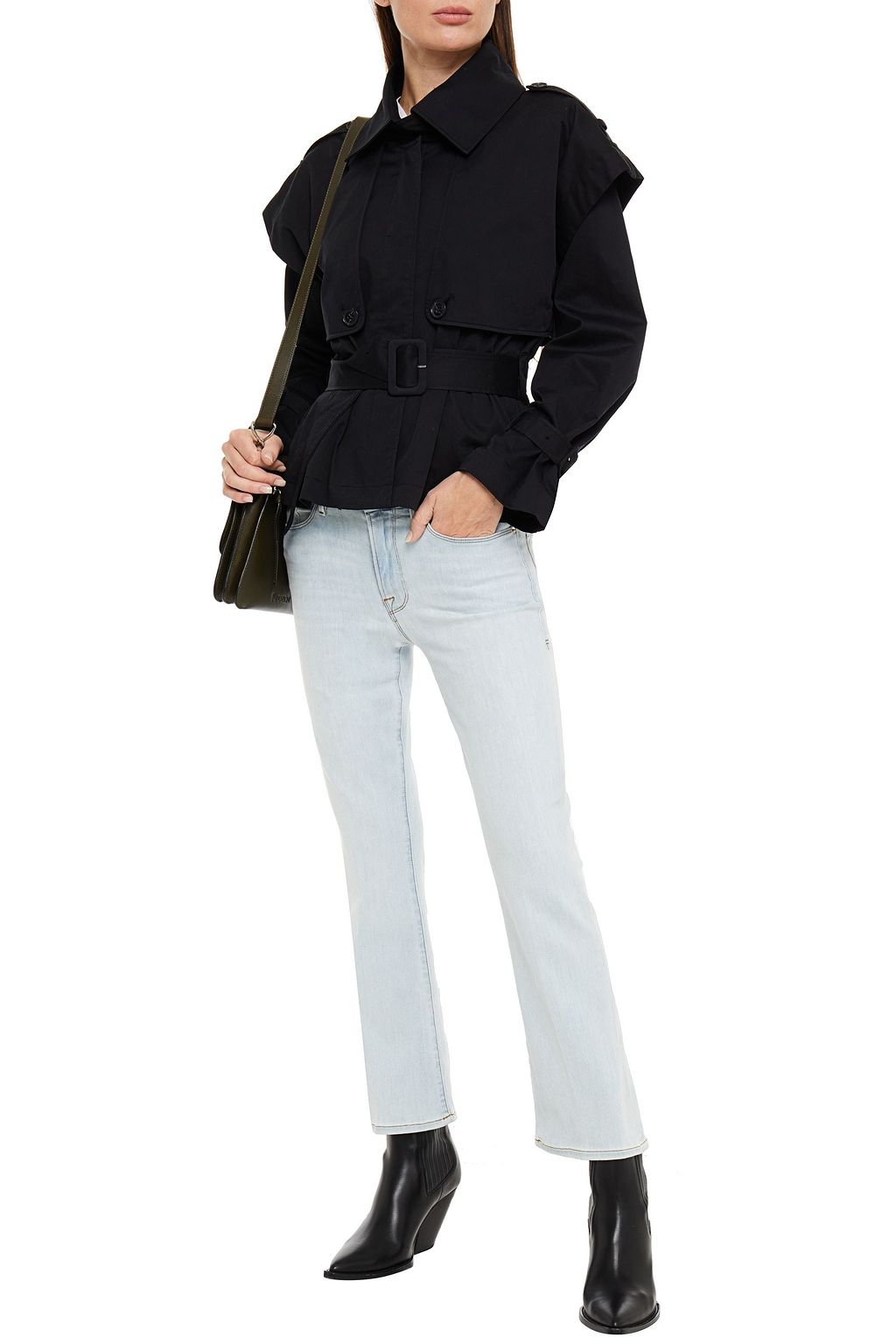 FRAME Mid-rise kick-flare jeans
