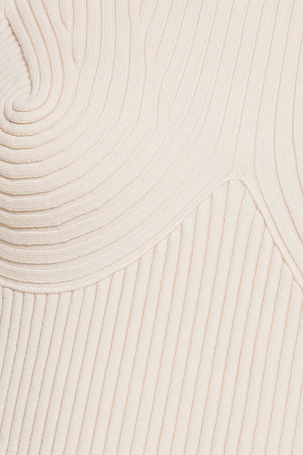 STELLA MCCARTNEY Ribbed cotton-blend mini dress