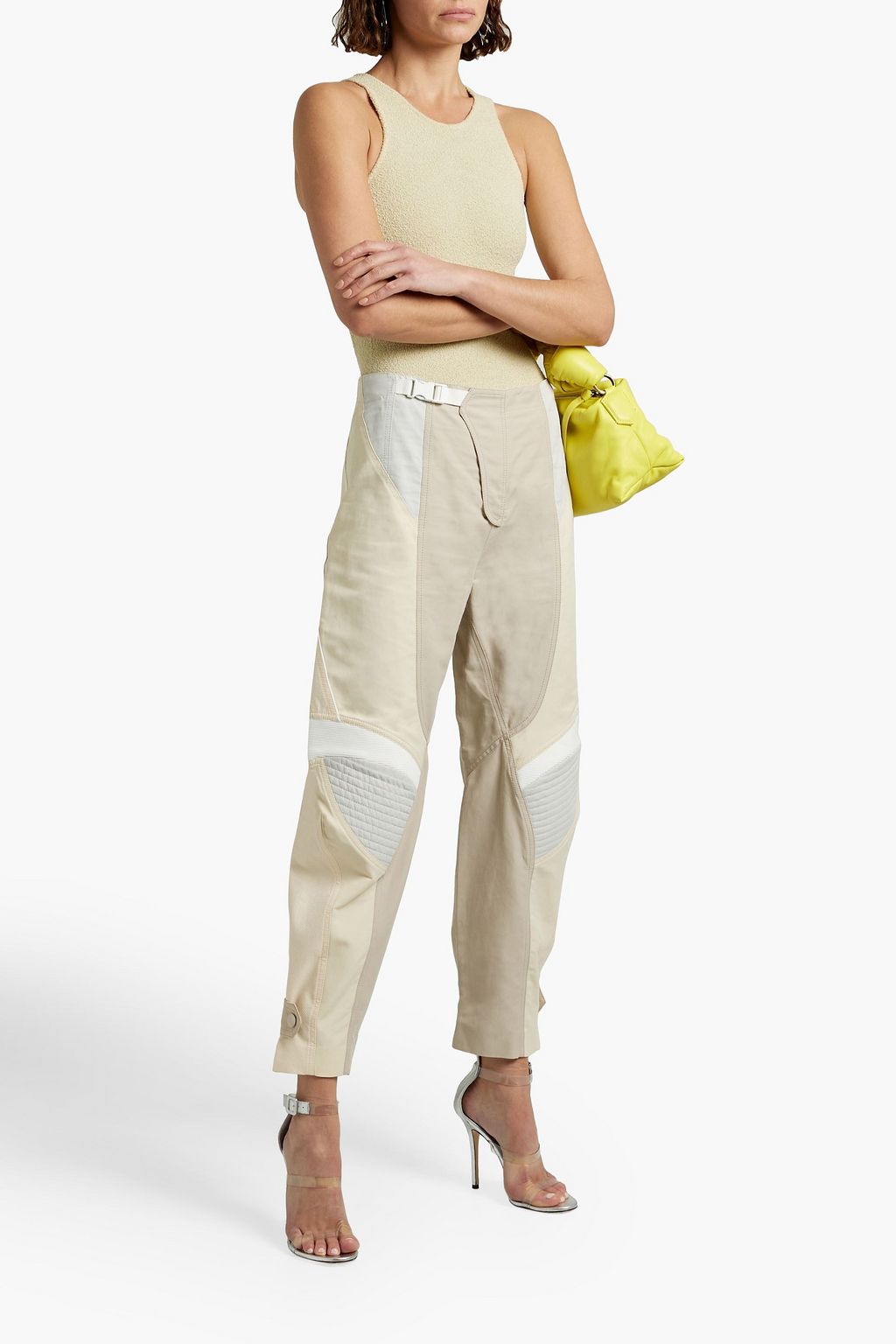 STELLA MCCARTNEY Brooke paneled twill  tapered pants