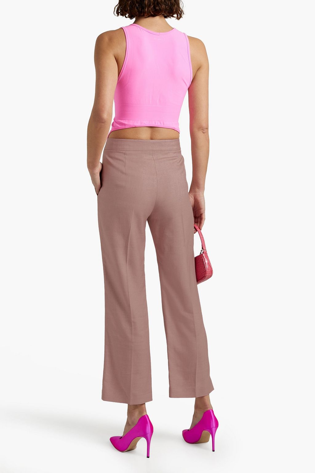 STELLA MCCARTNEY Slub woven straight-leg pants
