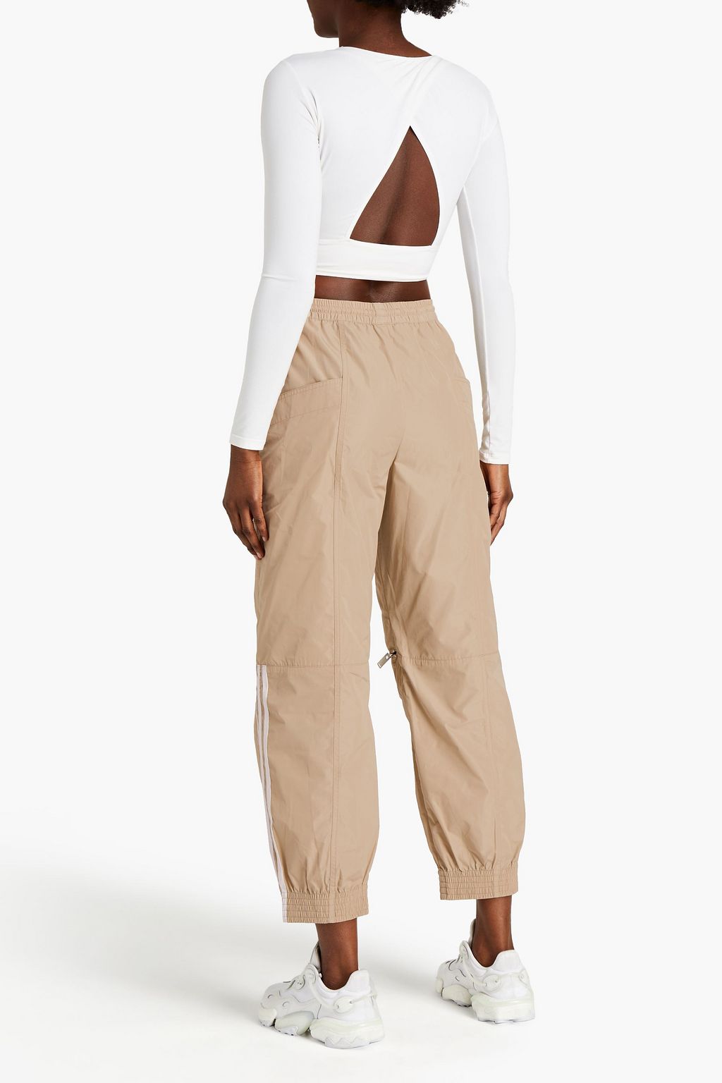 STELLA MCCARTNEY Cropped shell track pants