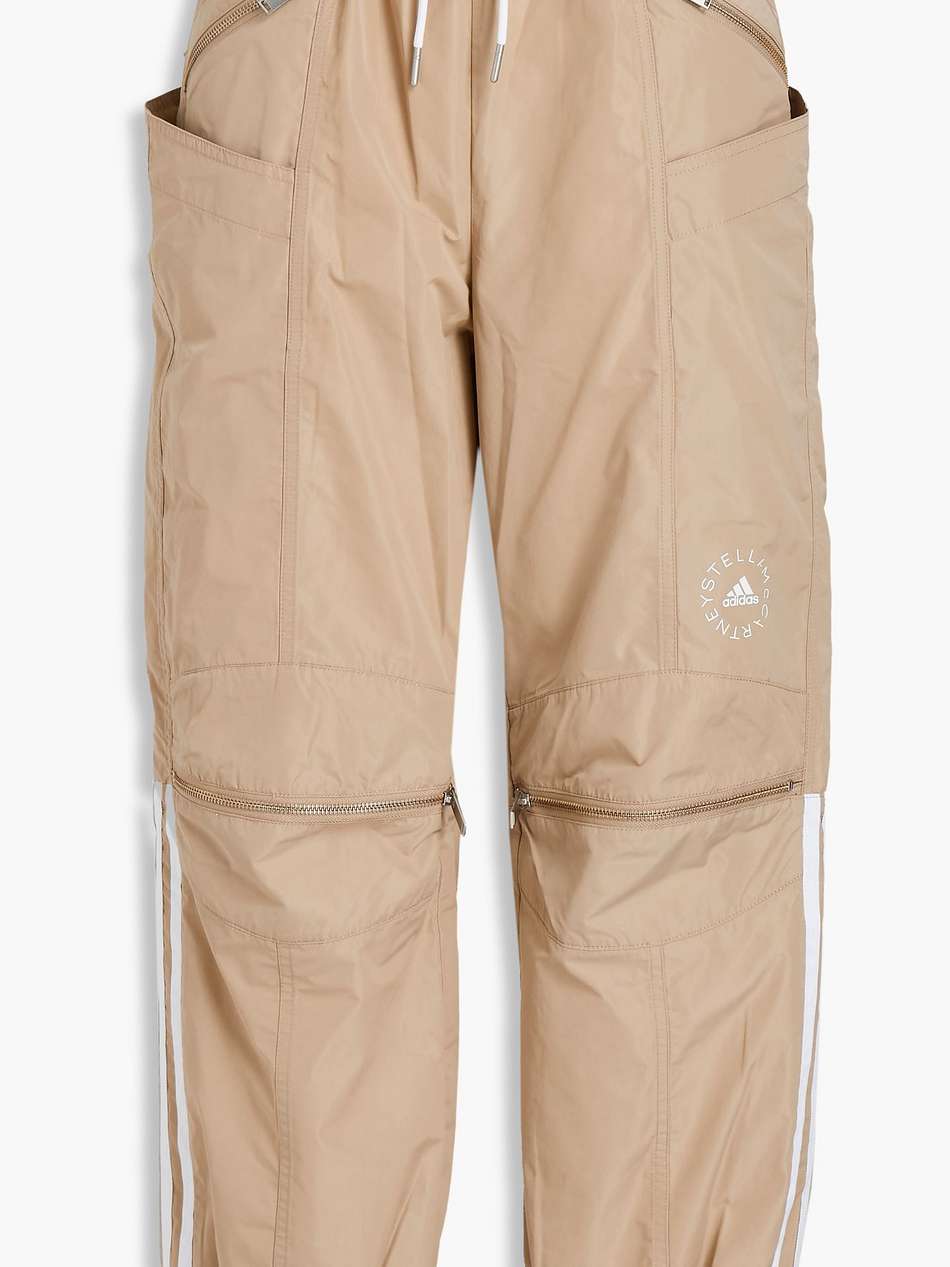 cropped shell track pants