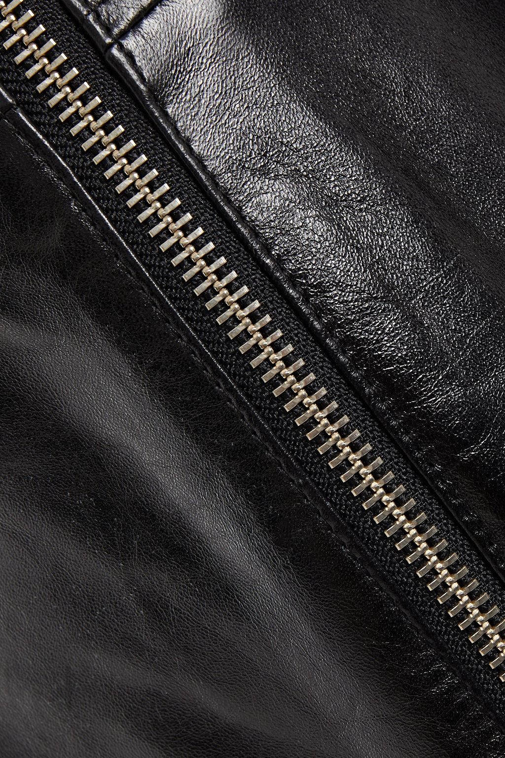 MCQ ALEXANDER MCQUEEN Zip-detailed leather mini skirt
