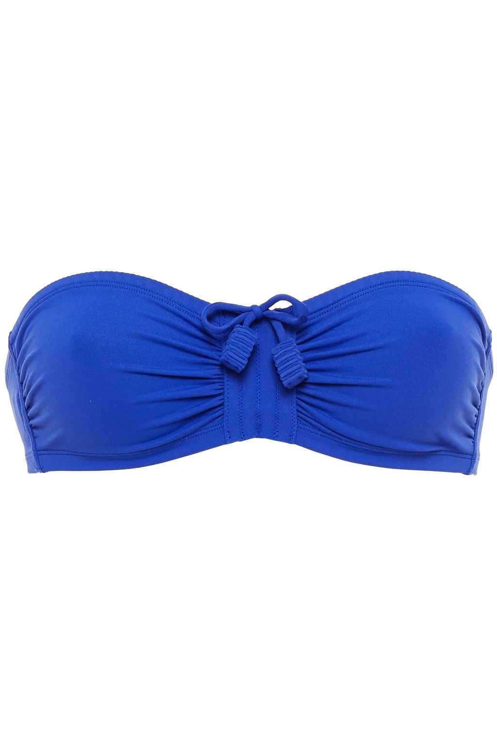 cobalt blue bandeau bikini