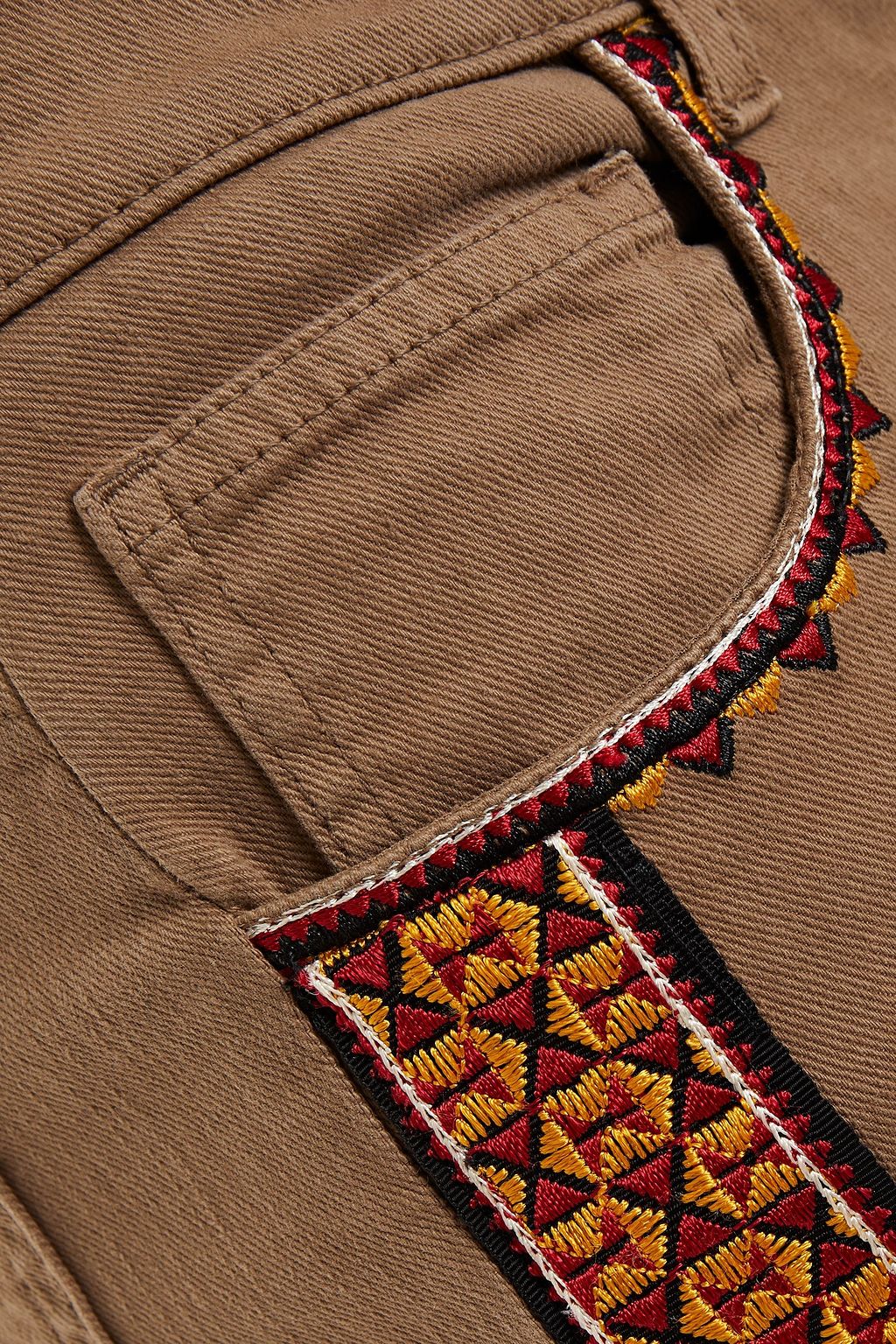 ETRO Embroidered high-rise kick-flare jeans