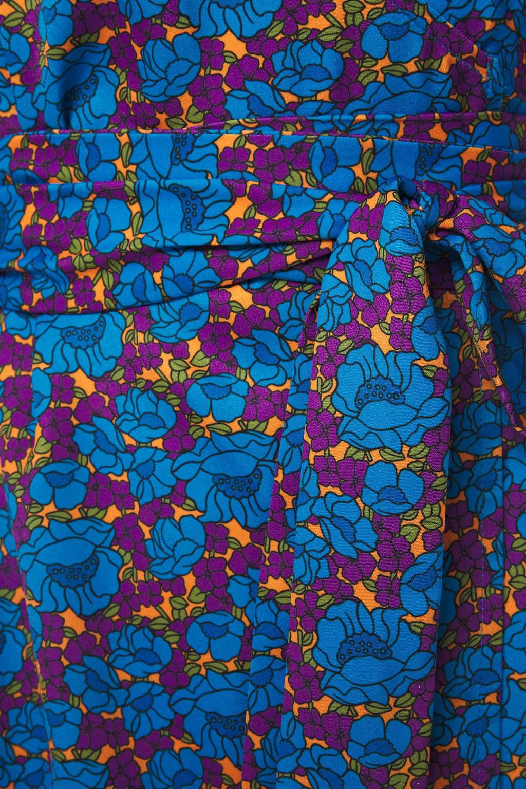 RHODE Frankie gathered floral-print satin mini wrap dress