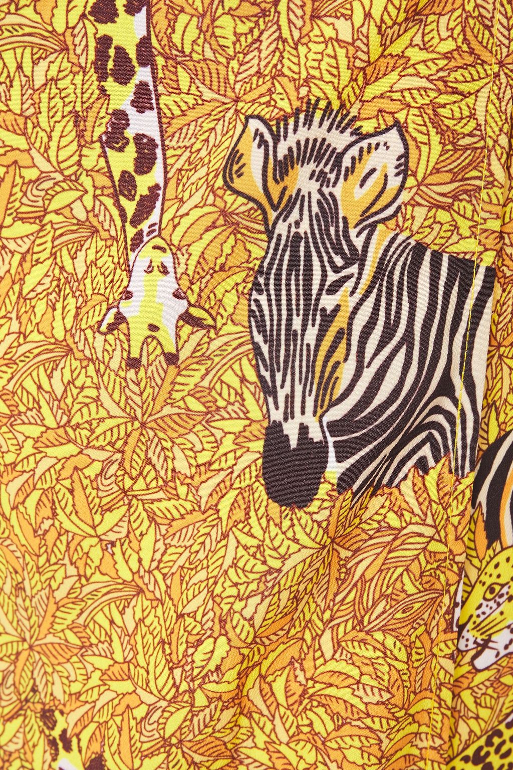 RHODE Aspen printed crepe midi wrap dress
