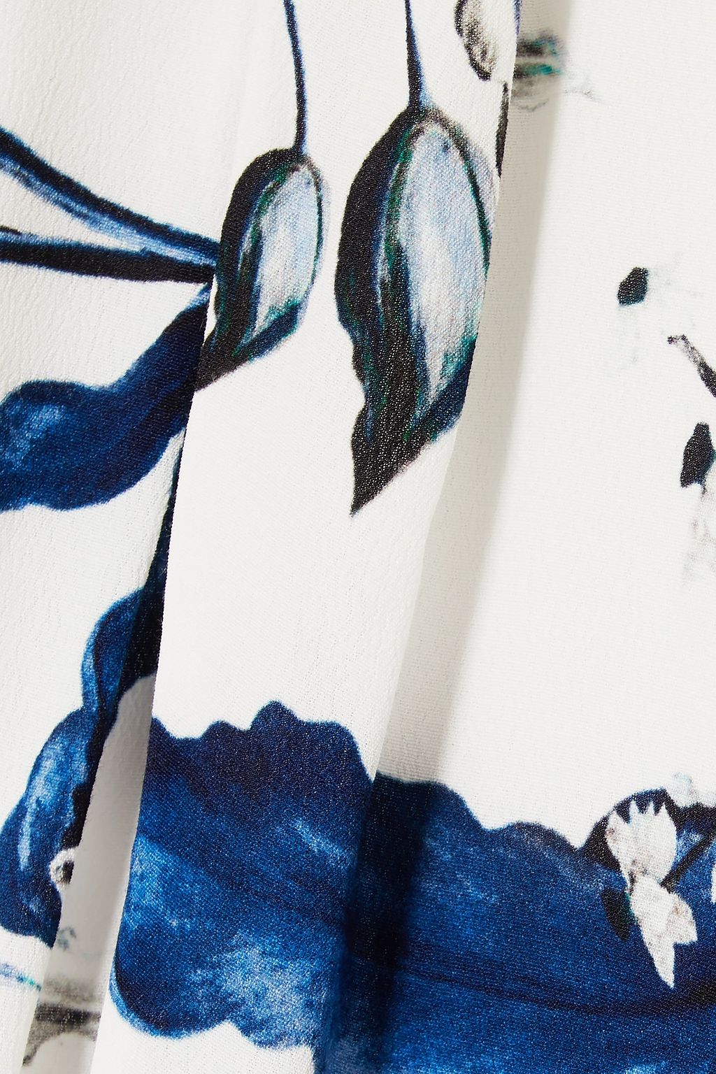 ERDEM Finn floral-print crepe midi dress