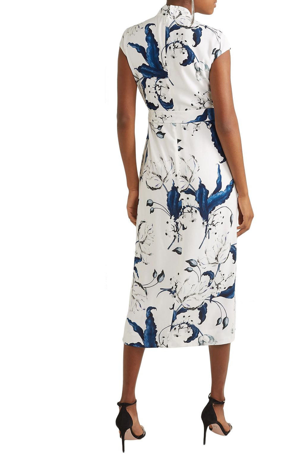 ERDEM Finn floral-print crepe midi dress