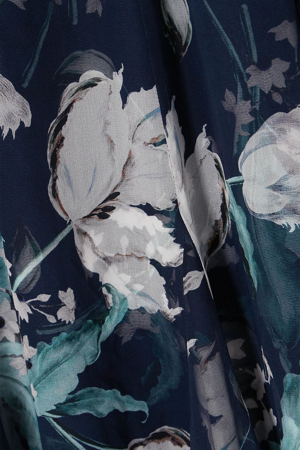 ERDEM Kirstie floral-print silk-voile midi dress
