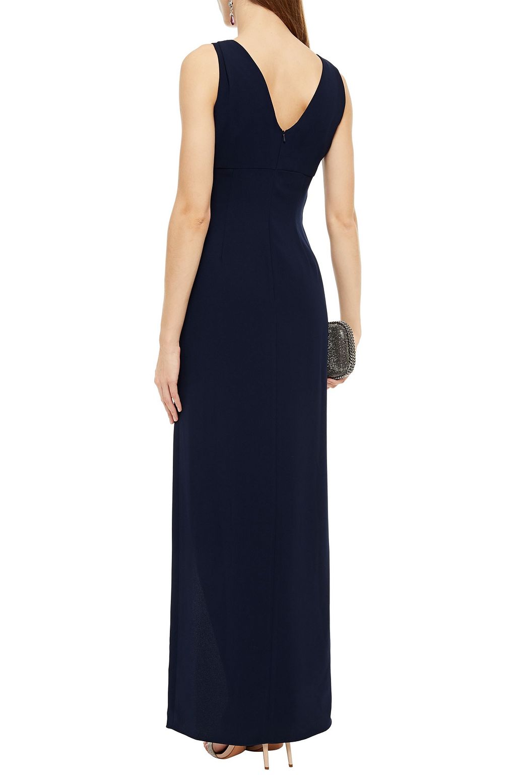 ML MONIQUE LHUILLIER Gathered crepe gown