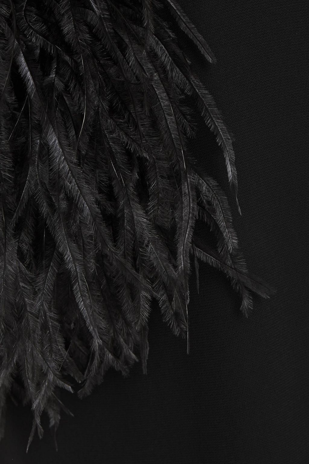 ELIE SAAB Feather-trimmed gown