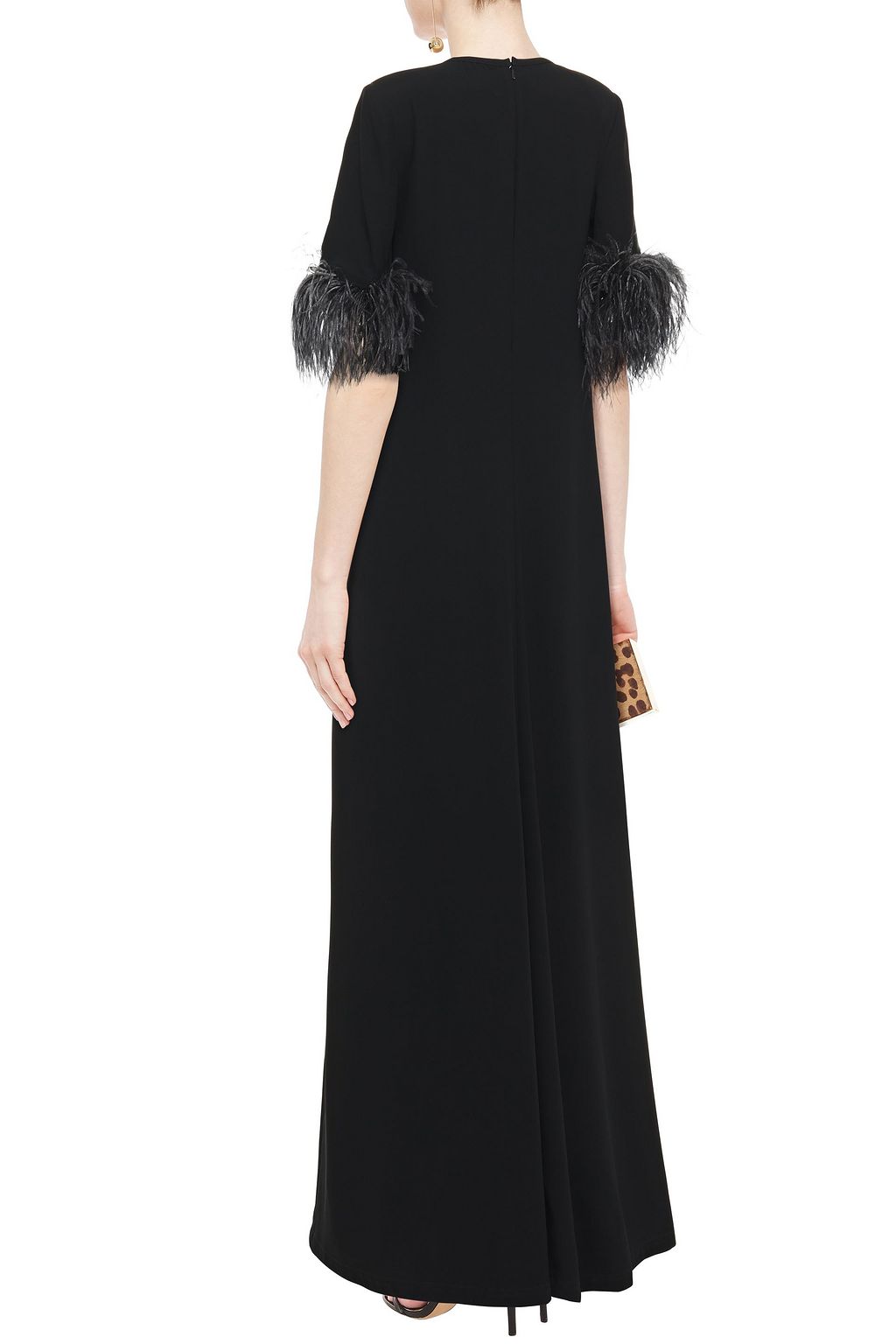 ELIE SAAB Feather-trimmed gown