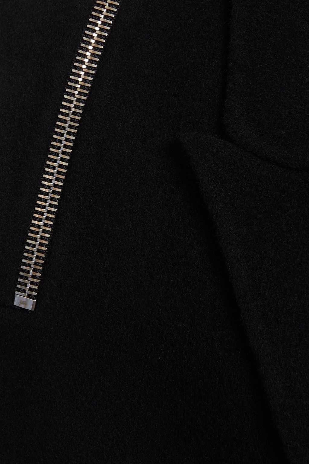 ALEXANDER WANG Zip-detailed wool-felt coat