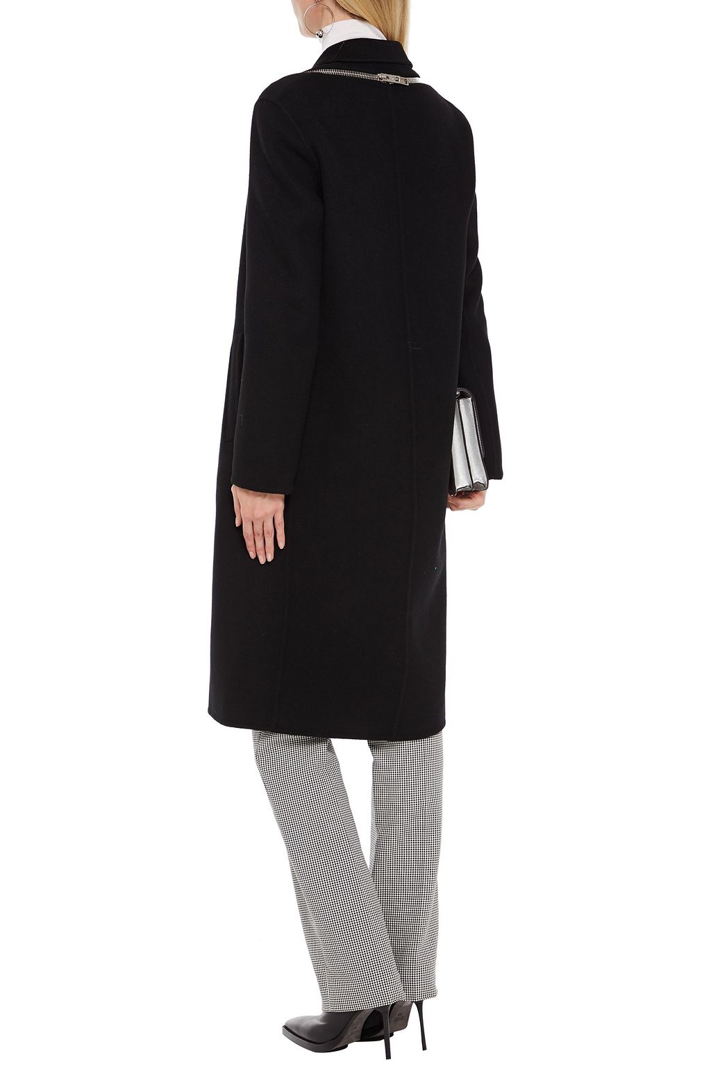 ALEXANDER WANG Zip-detailed wool-felt coat