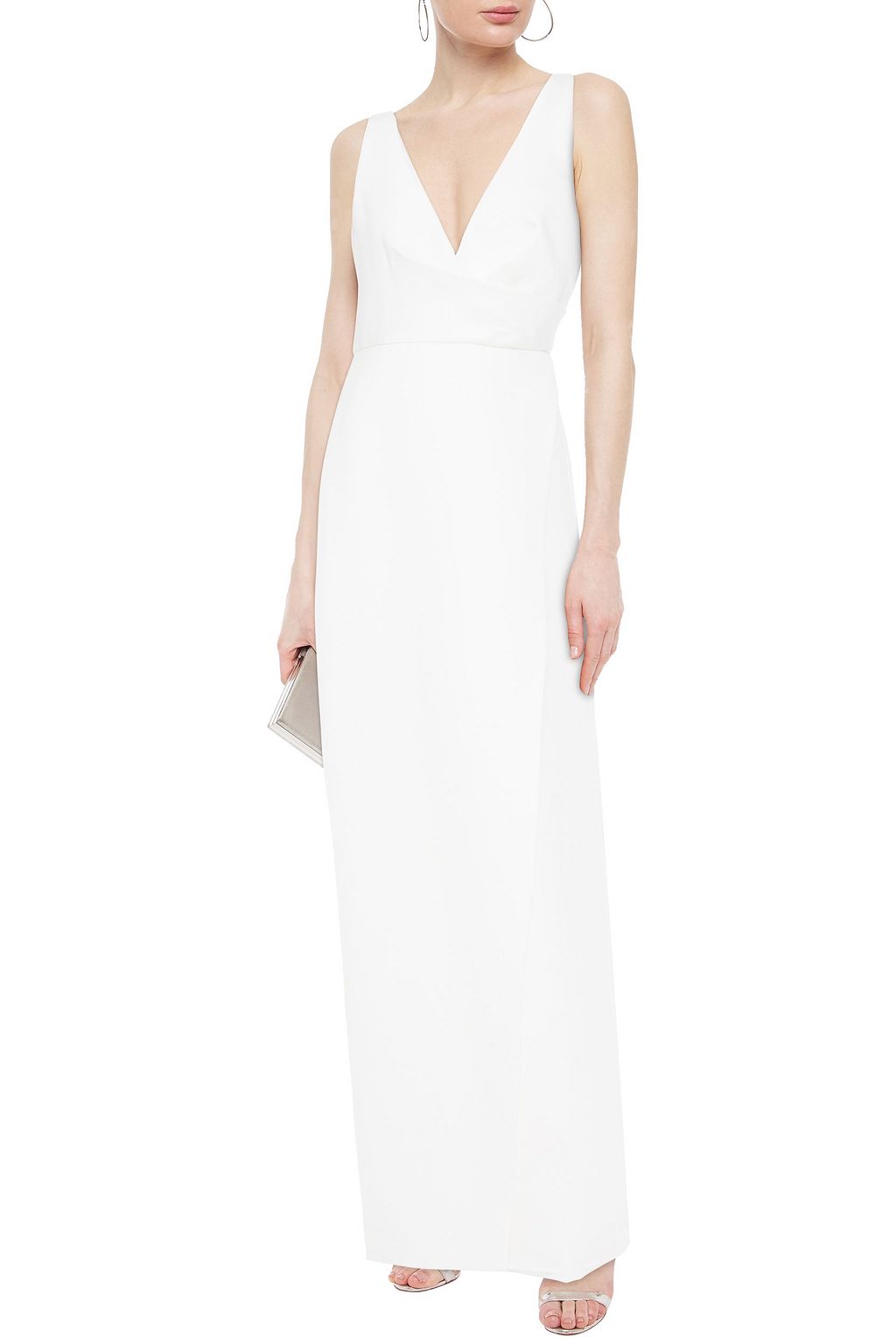 JAY GODFREY Wrap-effect satin gown