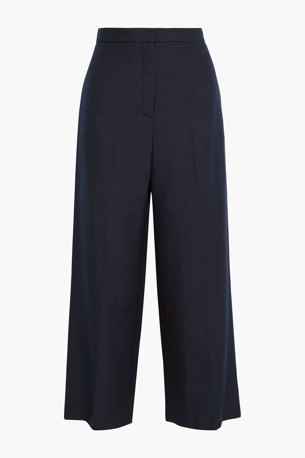 Navy Resme cropped silk-canvas wide-leg 