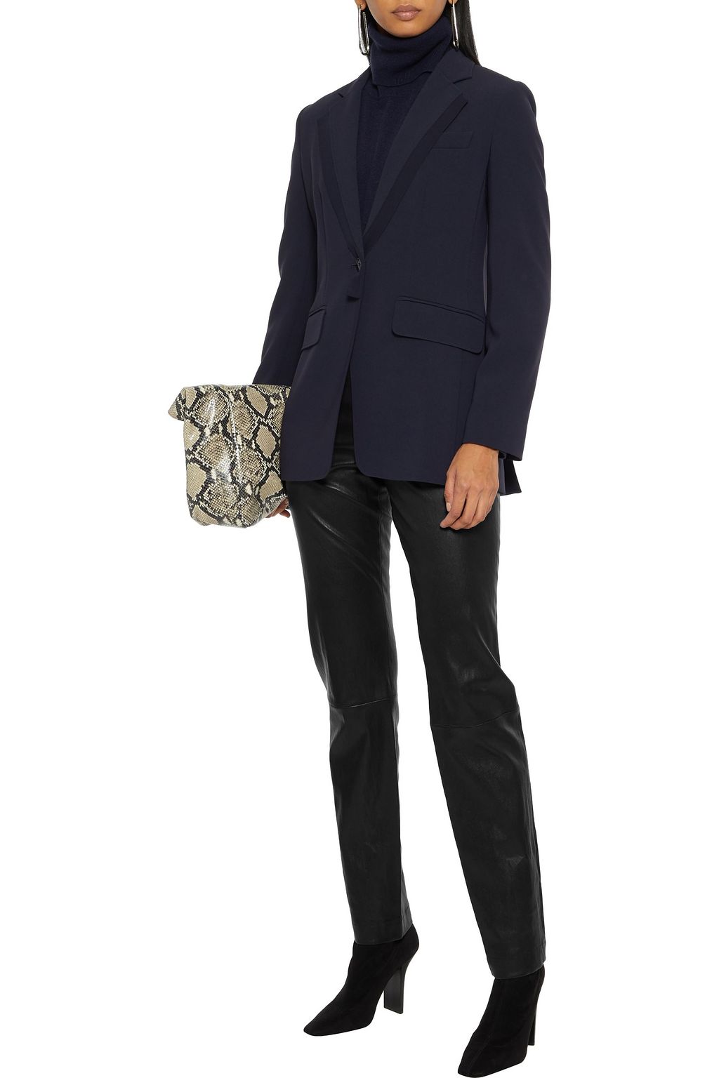 THE ROW Moto stretch-leather skinny pants