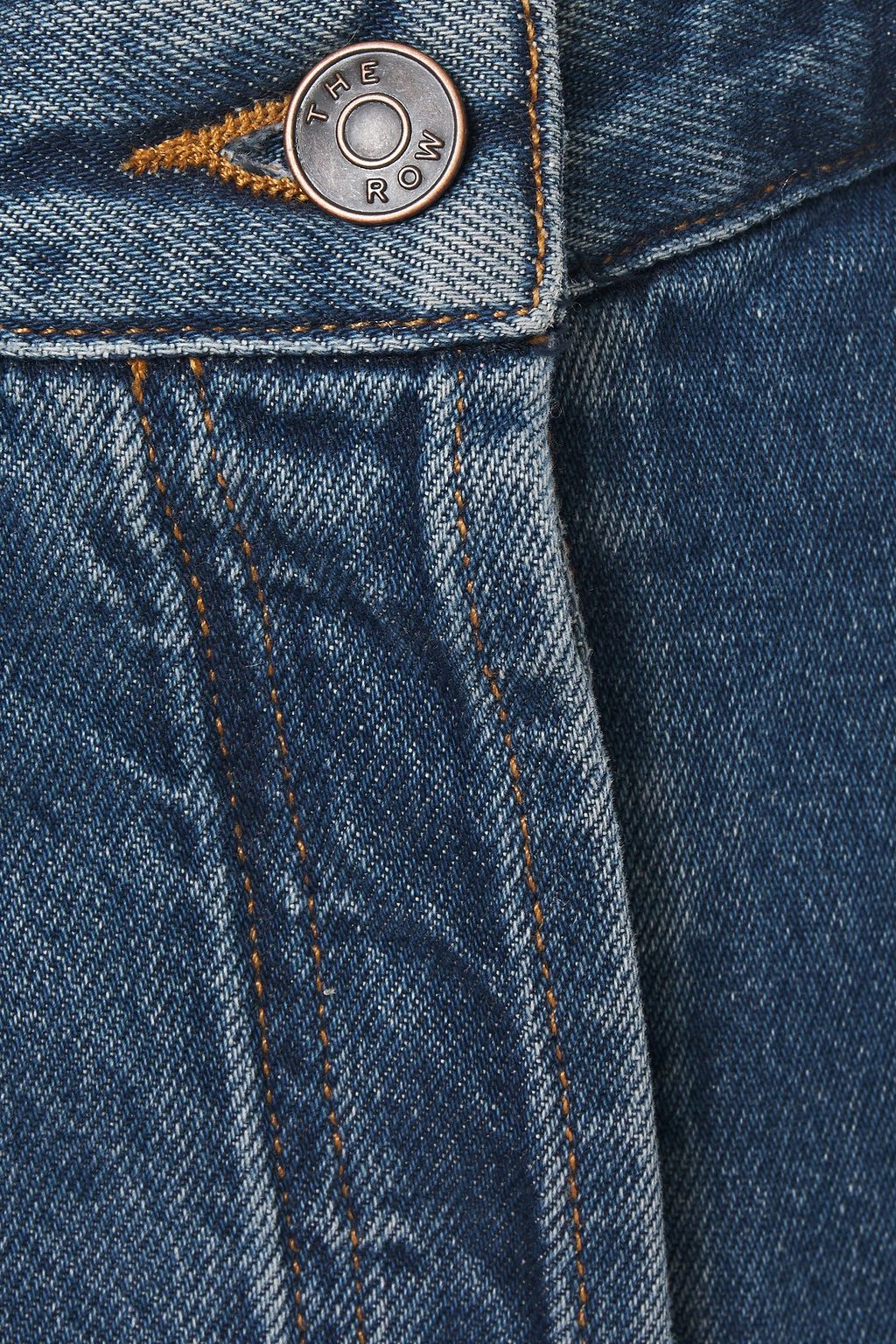 THE ROW Edna cropped high-rise wide-leg jeans