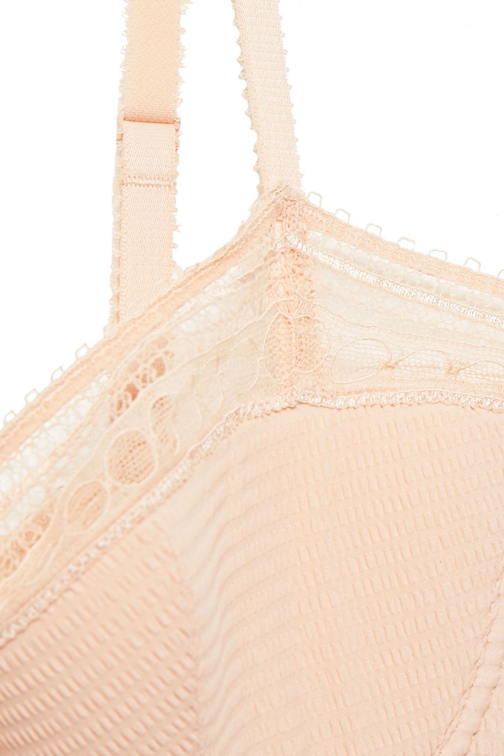 ERES Paroles Oh La La stretch-cloque and Leavers lace demi-cup bra