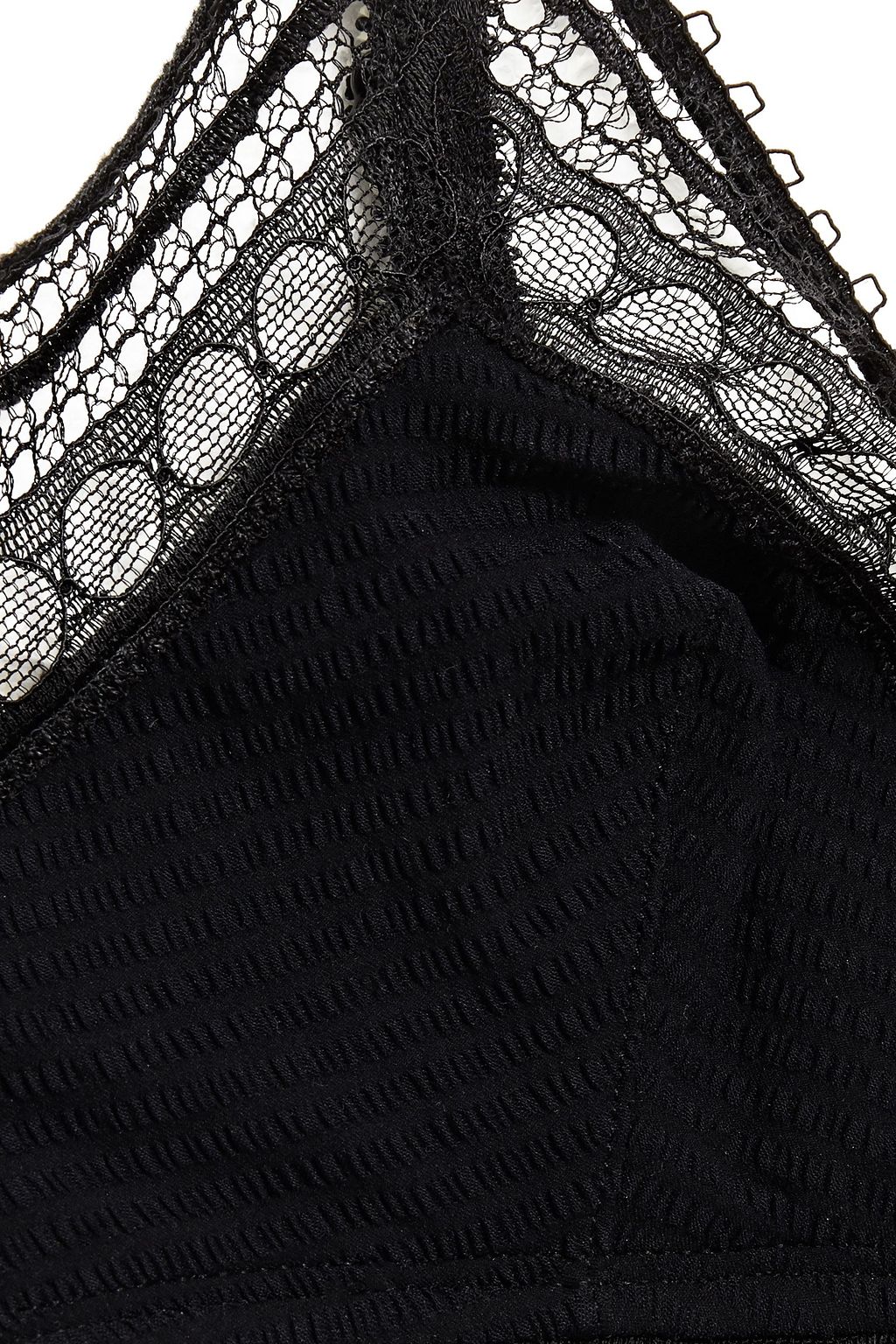 ERES Paroles Bla Bla Bla stretch-cloque and Leavers lace soft-cup bra